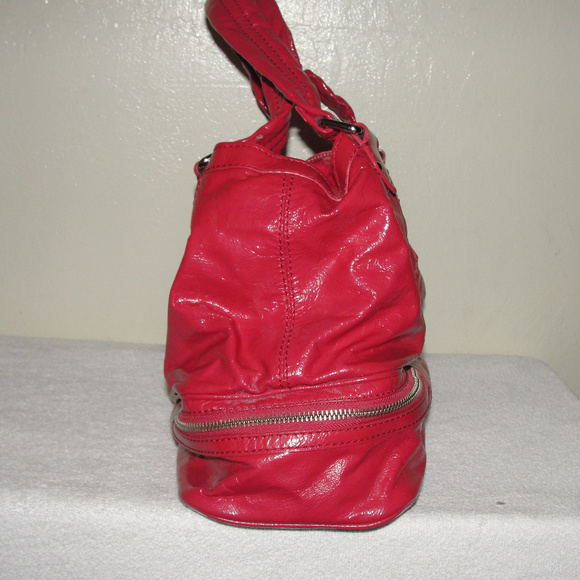 beautiful red leather purse size large - Picture 3 of 7